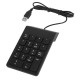 numerik keypad usb 2.0 kablolu mini numerik keypad18 tuşlu