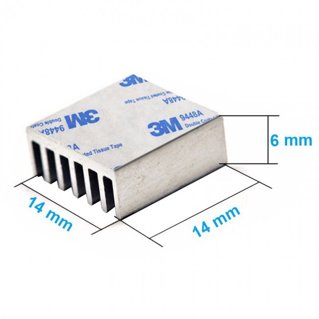 Pasif Chipset soğutucu 1.4*1.4.*6 mm alüminyum soğutucu gri Pasif Chipset soğutucu 1.4*1.4.*6 mm alüminyum soğutucu gri