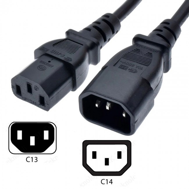 Power uzatma Kablosu 3x1 Dişi erkek pc güç uzatma kablosu 2m