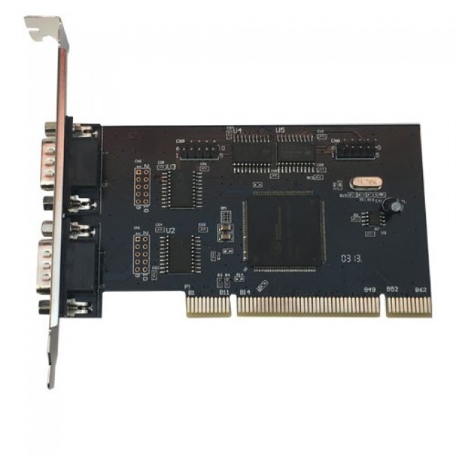 PCI to 4 port 9 Pin rs232 seri com kart DB9 com kart