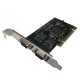 PCI to 4 port 9 Pin rs232 seri com kart DB9 com kart
