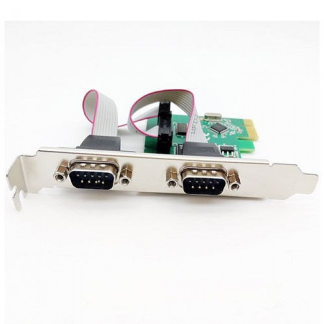 PCI E 2 port seri com port db9 kart pcı e com kart