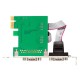 PCI E 2 port seri com port db9 kart pcı e com kart