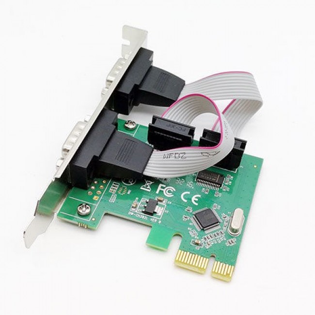 PCI E 2 port seri com port db9 kart pcı e com kart