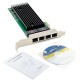 Pcı e 4 port Gigabit ethernet ağ kartı 10/100/1000 Intel 82576 Pcı e 4 port Gigabit ethernet ağ kartı 10/100/1000 Intel 82576