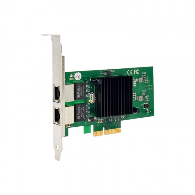 PCIE X4 çift RJ45 Gigabit Ethernet sunucu çift bağlantı ethernet kartı