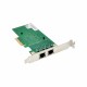 PCIE X4 çift RJ45 Gigabit Ethernet sunucu çift bağlantı ethernet kartı