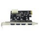 Pcı E 4 port usb 3.0 çoğaltıcı hub pcı express molex power girişli Pcı E 4 port usb 3.0 çoğaltıcı hub pcı express molex power girişli