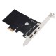 PCI Express 1394 Firewire Kart 2x6 pin soket 1x4 pin soket