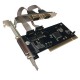 PCI LPT paralel port db25 + RS232 db9 dual seri com port