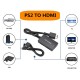 PS2 to HDMI dönüştürücü adaptör HD bağlantı kablosu