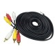 RCA erkek erkek AV ses ve video kompozit kablosu 10m RCA erkek erkek AV ses ve video kompozit kablosu 10m