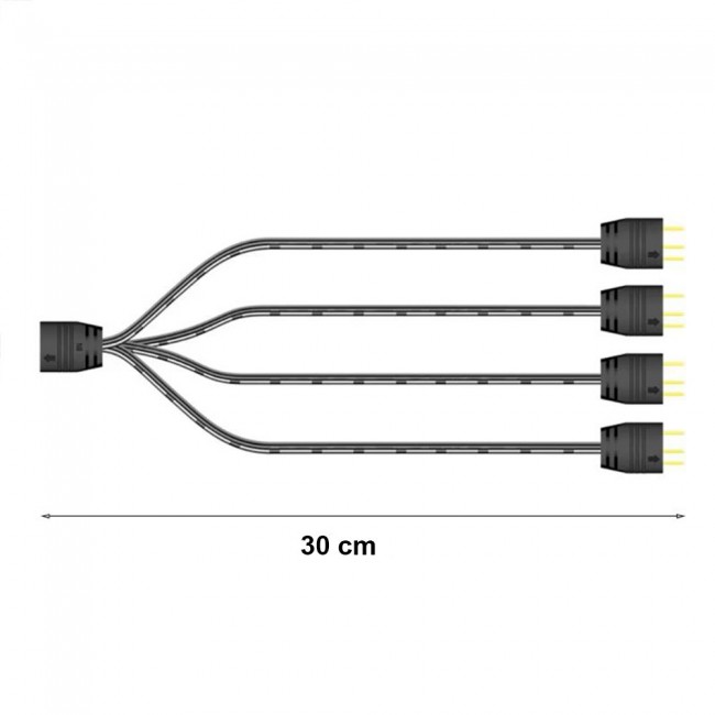 RGB şerit LED 1/4 çoklayıcı kablo 3Pin 5V ARGB LED uzatma kablosu RGB şerit LED 1/4 çoklayıcı kablo 3Pin 5V ARGB LED uzatma kablosu