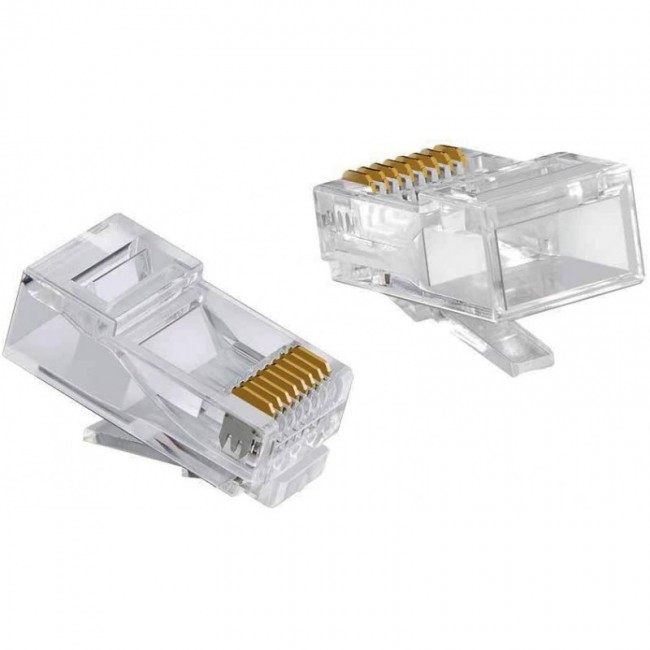 RJ45 Cat6 ethernet konnektör soketi 100 adet RJ45 Cat6 ethernet konnektör soketi 100 adet