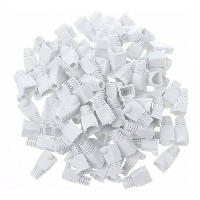 RJ45 cover Cat5,Cat6 pvc cover Beyaz koruyucu cover kılıf  100 adet