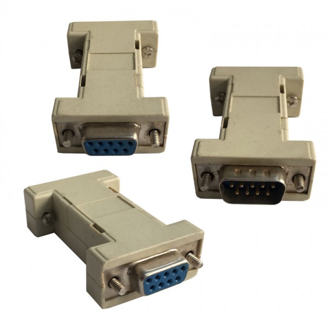 RS232 DB9 dişi erkek çevirici 9 pin seri com çevirici