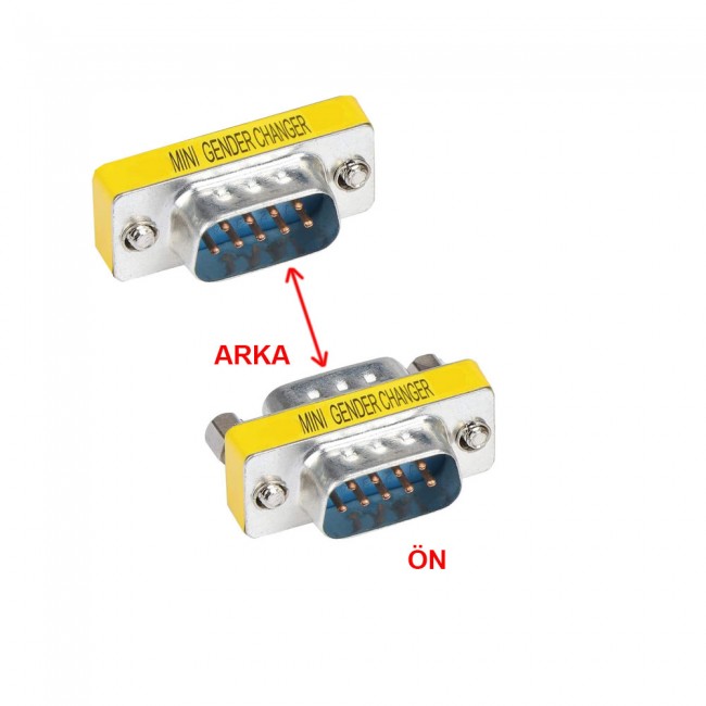 RS232 Erkek-Erkek changer çevirici DB9 9 pin E/E çevirici RS232 Erkek-Erkek changer çevirici DB9 9 pin E/E çevirici