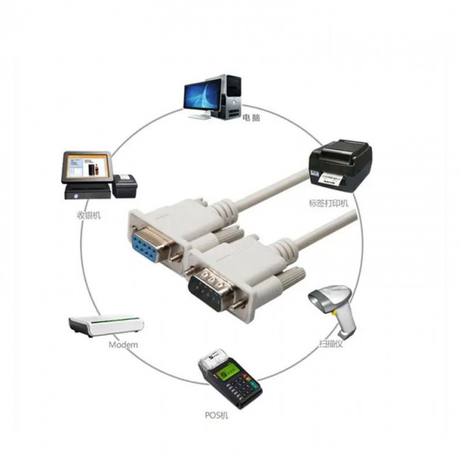 RS232 dişi erkek uzatma kablosu 9 pin D-E seri com kablo 2m RS232 dişi erkek uzatma kablosu 9 pin D-E seri com kablo 2m