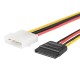 Molex 4 Pin IDE erkek to SATA 15 Pin dişi power çevirici kablo Molex 4 Pin IDE erkek to SATA 15 Pin dişi power çevirici kablo