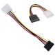 Molex 4 Pin IDE erkek to SATA 15 Pin dişi power çevirici kablo Molex 4 Pin IDE erkek to SATA 15 Pin dişi power çevirici kablo