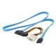 SATA 7 pin SFF 8482 SAS 29 pin çevirici kablo 4 pin molex güç 70cm SATA 7 pin SFF 8482 SAS 29 pin çevirici kablo 4 pin molex güç 70cm