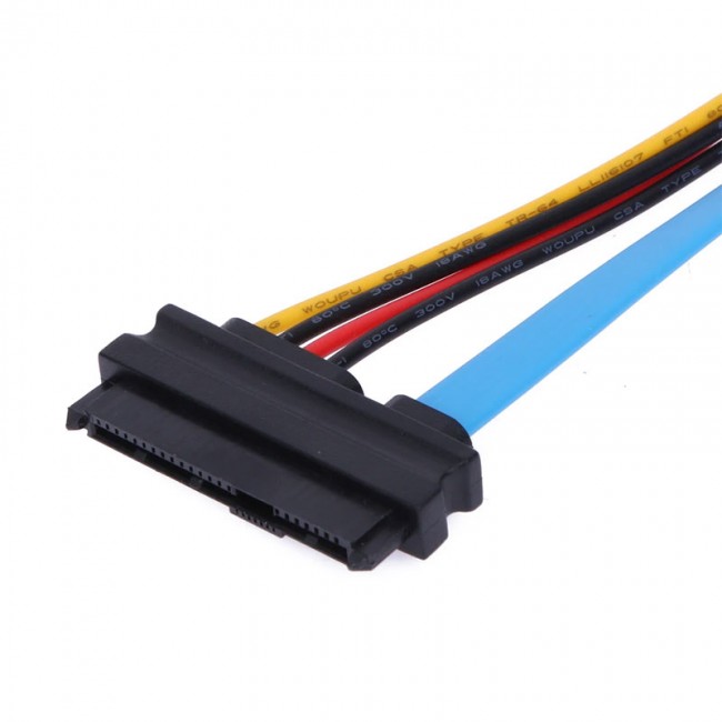 SATA 7 pin SFF 8482 SAS 29 pin çevirici kablo 4 pin molex güç 70cm SATA 7 pin SFF 8482 SAS 29 pin çevirici kablo 4 pin molex güç 70cm