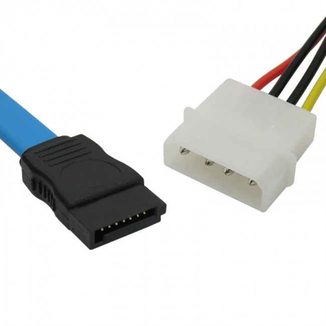 SATA 7 pin SFF 8482 SAS 29 pin çevirici kablo 4 pin molex güç 70cm SATA 7 pin SFF 8482 SAS 29 pin çevirici kablo 4 pin molex güç 70cm