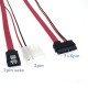 Sata data 7 pin molex power slimline 7+6 13 pin kablo Sata data 7 pin molex power slimline 7+6 13 pin kablo