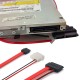 Sata data 7 pin molex power slimline 7+6 13 pin kablo Sata data 7 pin molex power slimline 7+6 13 pin kablo