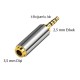 stereo 4 boğum 3.5mm dişi to 2.5mm erkek çevirici metal jak stereo 4 boğum 3.5mm dişi to 2.5mm erkek çevirici metal jak