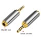 stereo 4 boğum 3.5mm Erkek to 2.5mm dişi çevirici metal jak stereo 4 boğum 3.5mm Erkek to 2.5mm dişi çevirici metal jak