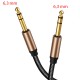 Stereo 6.3mm enstrüman kablosu gitar kablosu stüdyo monitör için 5m Stereo 6.3mm enstrüman kablosu gitar kablosu stüdyo monitör için 5m