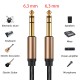 Stereo 6.3mm enstrüman kablosu gitar kablosu stüdyo monitör için 5m Stereo 6.3mm enstrüman kablosu gitar kablosu stüdyo monitör için 5m