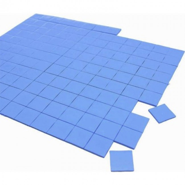 Termal Ped soğutucu termal silikon ped 0,5mm 1x1 cm 100 adet Termal Ped soğutucu termal silikon ped 0,5mm 1x1 cm 100 adet