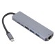 Type C to 2*PD type c usb +4k HDMI +Type c +rj 45 ethernet 6 in 1 Type C to 2*PD type c usb +4k HDMI +Type c +rj 45 ethernet 6 in 1