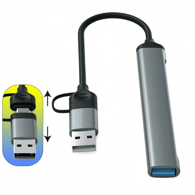 Type C - usb A to 5in1 usb hub+kart okuyucu usb 3.0-2.0 tf/sd Type C - usb A to 5in1 usb hub+kart okuyucu usb 3.0-2.0 tf/sd