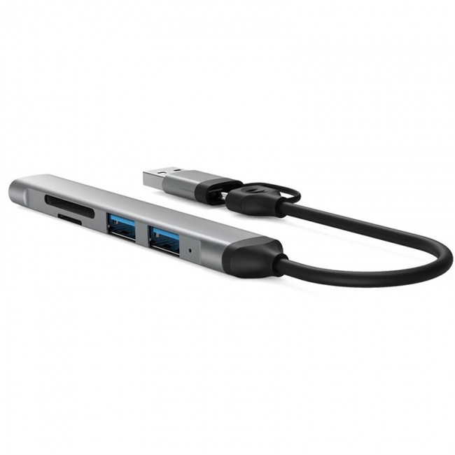 Type C - usb A to 5in1 usb hub+kart okuyucu usb 3.0-2.0 tf/sd Type C - usb A to 5in1 usb hub+kart okuyucu usb 3.0-2.0 tf/sd