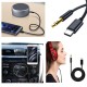 Type c usb c to Aux 3.5 mm Jack ip örgülü aux kablo 1m siyah