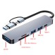 Type c - USB A to USB 3.0 +kart okuyucu 5 in 1 hub Type c - USB A to USB 3.0 +kart okuyucu 5 in 1 hub