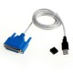 USB 2.0 to 25 Pin paralel LPT DB25 dişi Yazıcı kablosu 1.3m