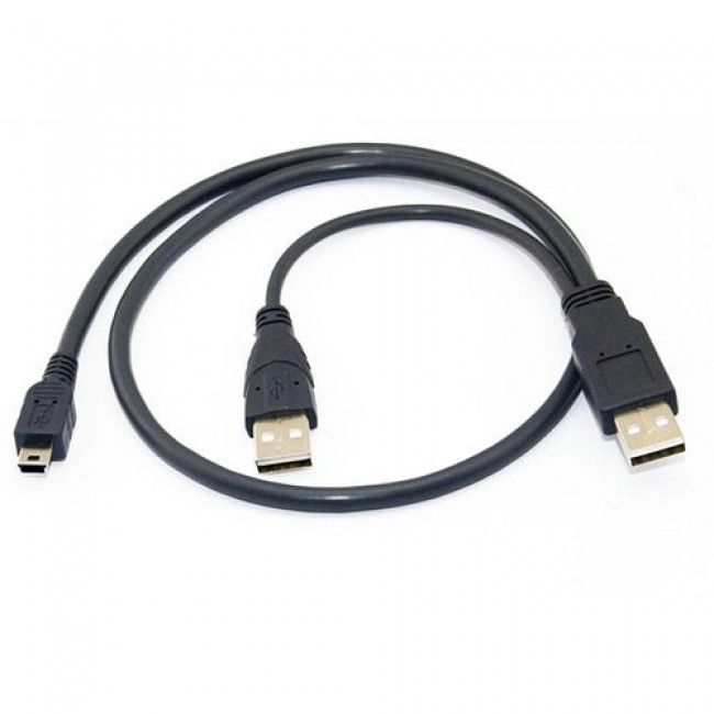 usb 2.0 5 pin mini usb harici harddisk Y kablosu