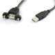 usb 2.0 dişi erkek panel tipi montajlı usb kablo 50cm usb 2.0 dişi erkek panel tipi montajlı usb kablo 50cm