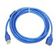 Usb 2.0 uzatma kablosu mavi şeffaf usb 2.0 dişi erkek uzatma kablosu 3m Usb 2.0 uzatma kablosu mavi şeffaf usb 2.0 dişi erkek uzatma kablosu 3m