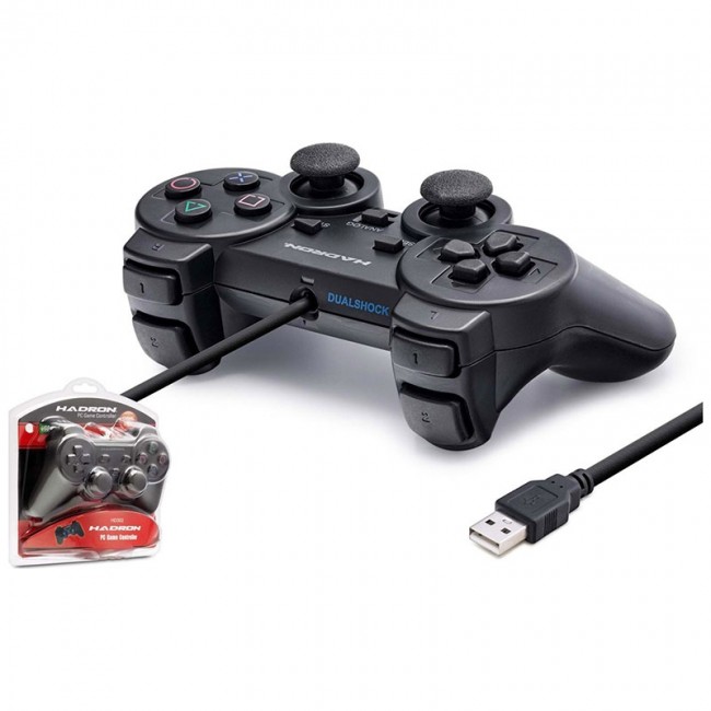 Usb 2.0 Pc Titreşimli Oyun Kolu 140 cm Kablolu HD302 Usb 2.0 Pc Titreşimli Oyun Kolu 140 cm Kablolu HD302
