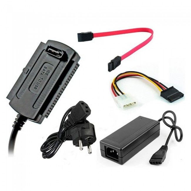 USB 2.0 to SATA/IDE 2,5" ve 3,5" harici harddsik kablosu seti