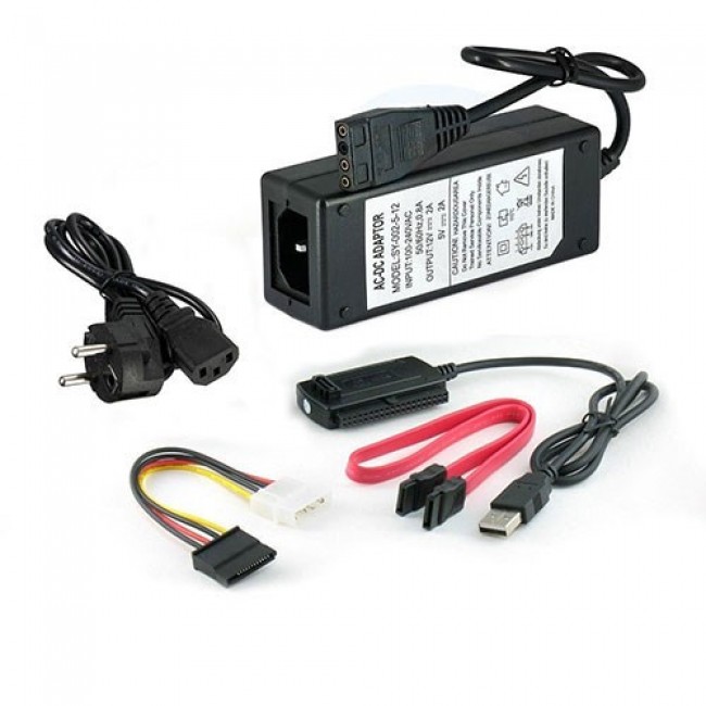 USB 2.0 to SATA/IDE 2,5" ve 3,5" harici harddsik kablosu seti