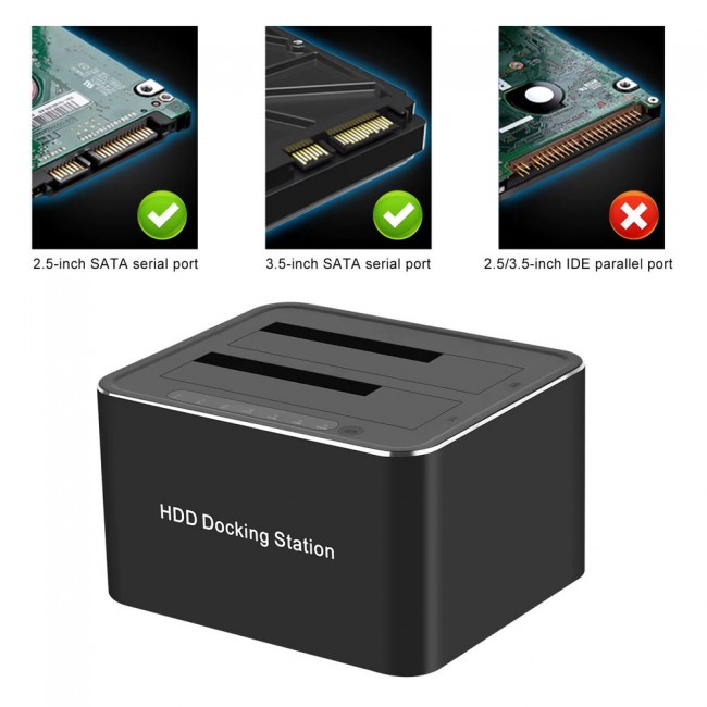 USB 3.0 2.5/3.5 inç sata HDD SSD disk kolonlama kopyalama standı hdd dock