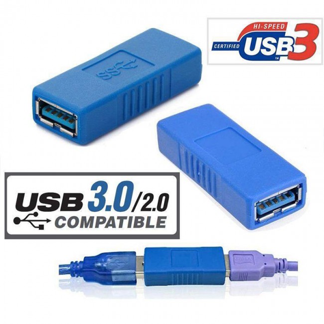 Usb 3.0 dişi dişi çevirici adaptör usb 3.0 birleştirici adaptör