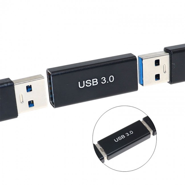Usb 3.0 dişi dişi çevirici USB3.0 alümiyum ara birleştirici Usb 3.0 dişi dişi çevirici USB3.0 alümiyum ara birleştirici