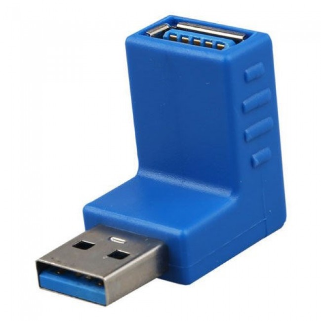 usb 3.0 dişi erkek 90 derce L tipi usb3.0 dirsek çevirici adaptör